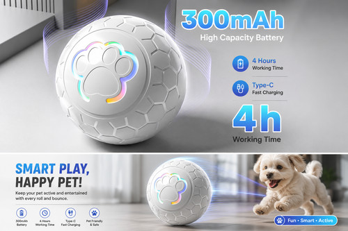 Smart interactive dog toy ball - interactive,