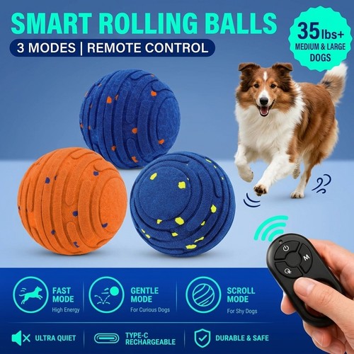 Interactive dog toy - dog, ball